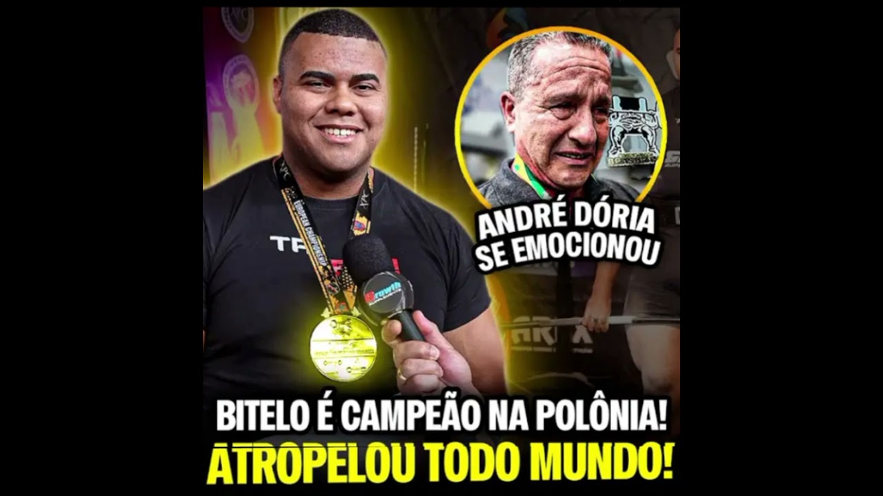 Bitelo campeão de Powerlifting na Polônia 