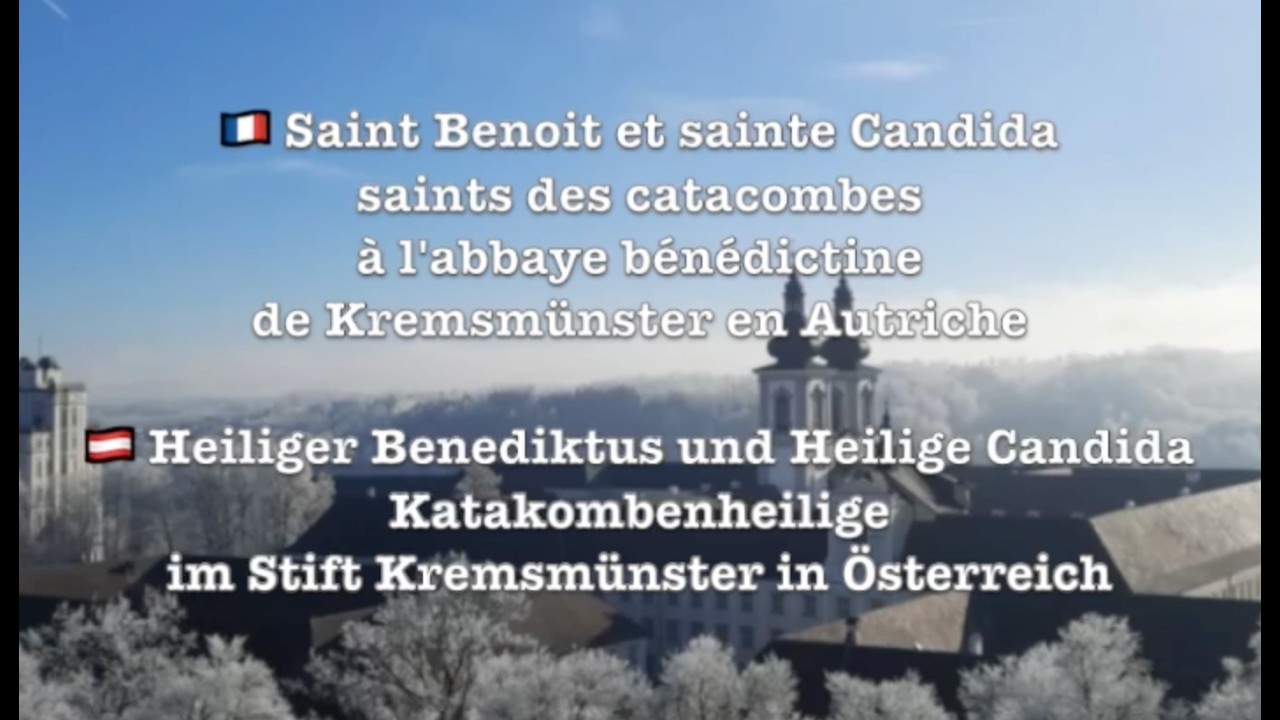 Hl. Benedictus et Hl. Candida à l'abbaye de Kremsmünster en Autriche
