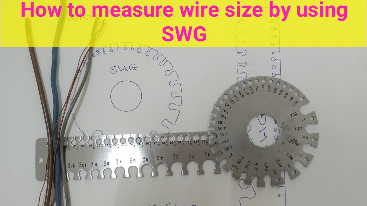 What is SWG/How to measure wire size in SWG/wire gauge explains #electrical #SWG