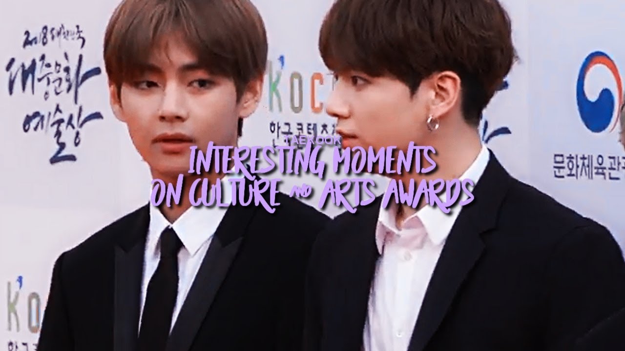 Interesting Taekook Moments On Culture & Arts Awards [SPANISH SUBS]