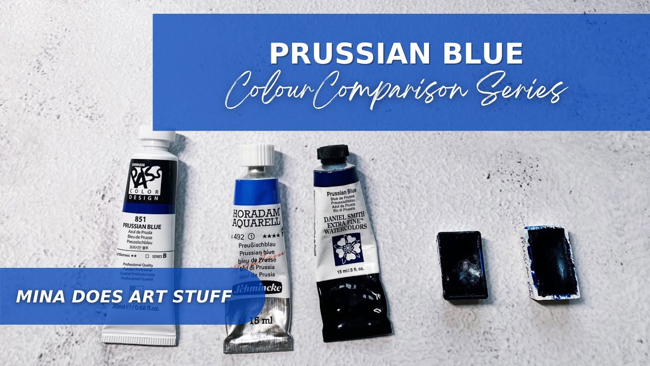 Prussian Blue - PB27 - Colour Comparison Series - Mina Does Art Stuff