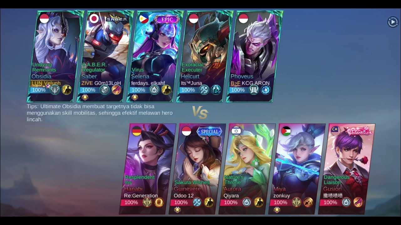 [CLASSIC SOLO] Obsidia - Mobile Legends