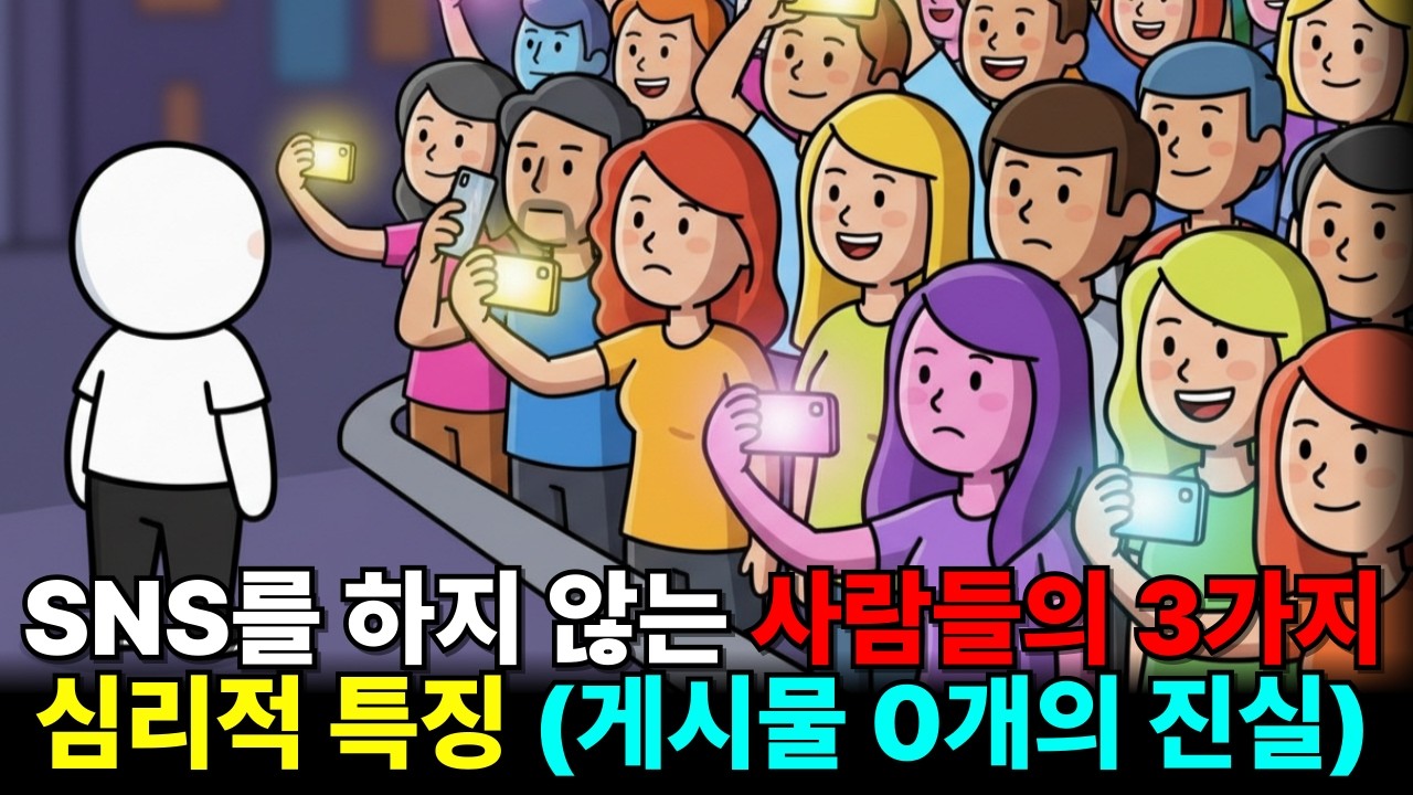 SNS에 사생활을 전혀 올리지 않는 사람들의 소름 돋는 심리 (게시물 0개의 진실)