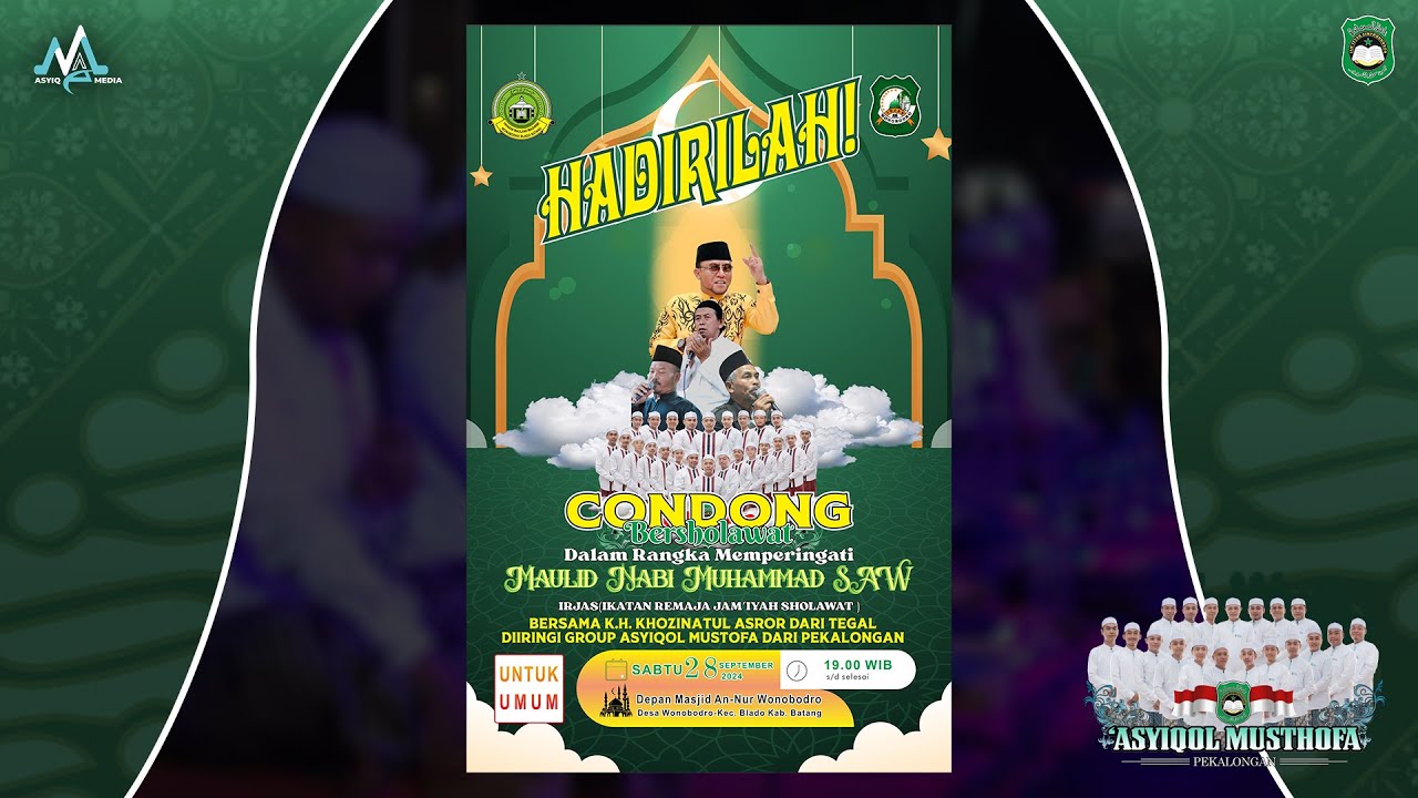 🔴[RE-RUN] CONDONG BERSHOLAWAT BERSAMA ASYIQOL MUSTHOFA PEKALONGAN
