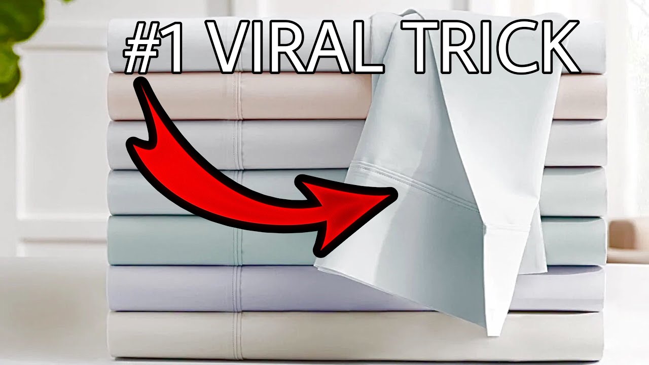 The EASY way to fold a fitted sheet! (Watch What Happens) 😱 + SNEAKY Amazon must haves clean with me