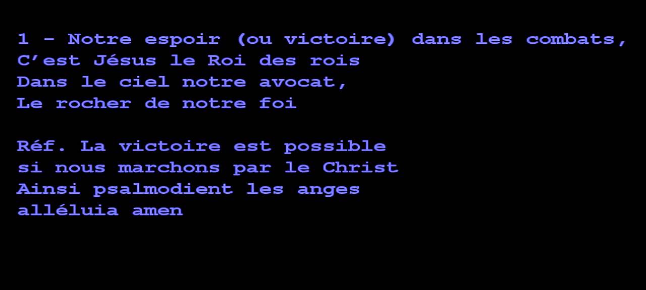Medley des victorieux