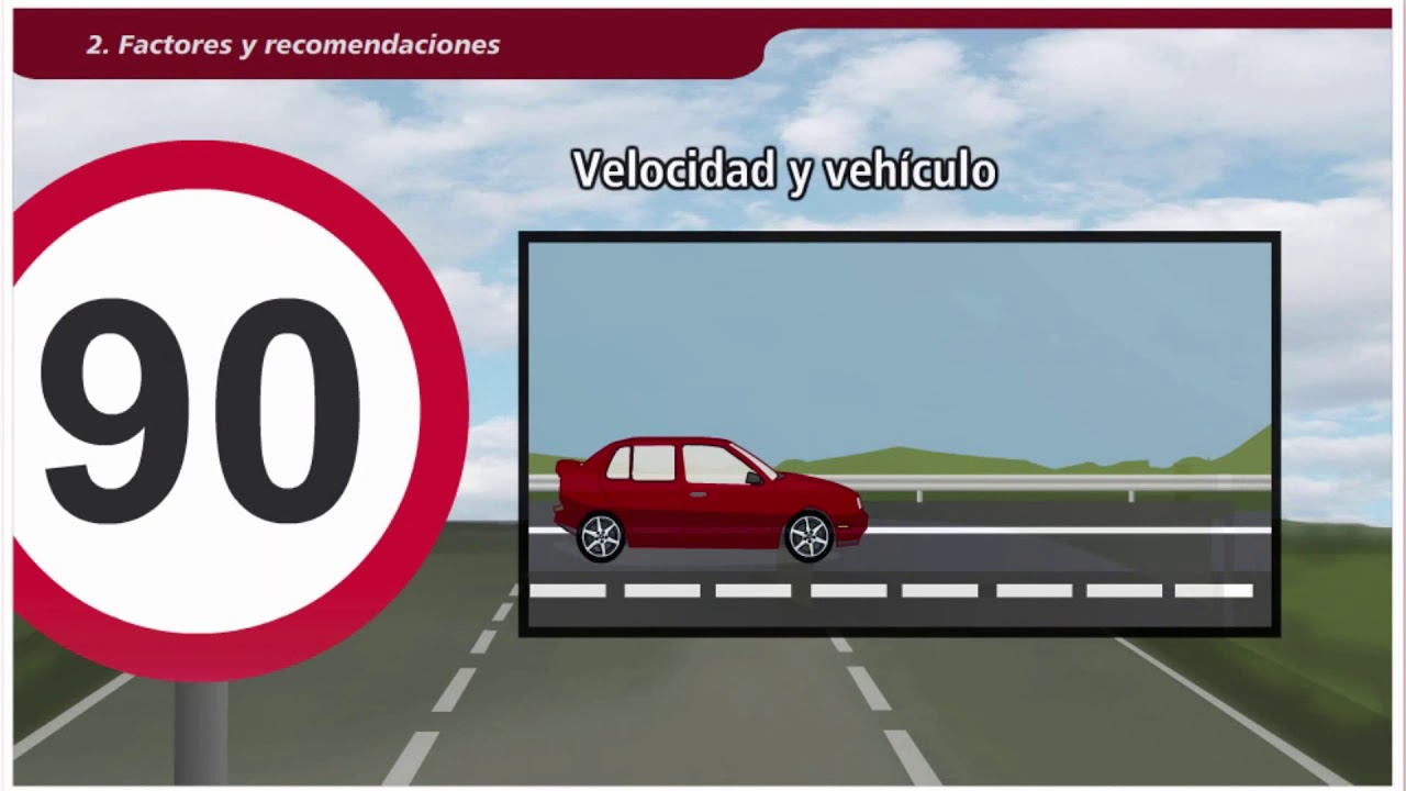 Prevención del accidente laboral de tráfico.La distancia de seguridad