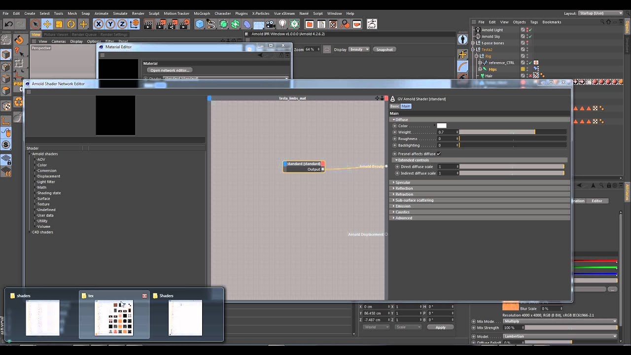 03  Lighting and shading in C4DtoA