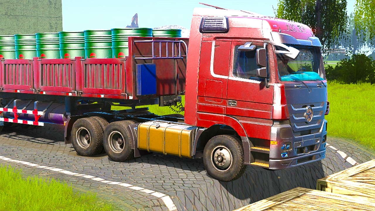 Trucks Mods Vs Extreme Speed Bumps Challenge! Driver Skills Gameplay #107 #mudrunner #snowruner