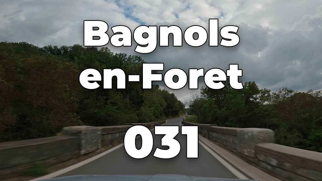 ASMR Driving 4K - BAGNOLS-EN-FORET to SANDAYA SAINT RAPHAEL | Tour de Provence 031 (Cote d'Azur)