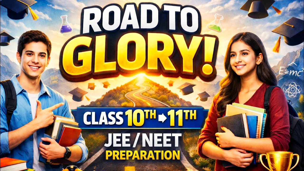 Road to Glory-10th to 11th moving students (JEE/NEET) preparation.