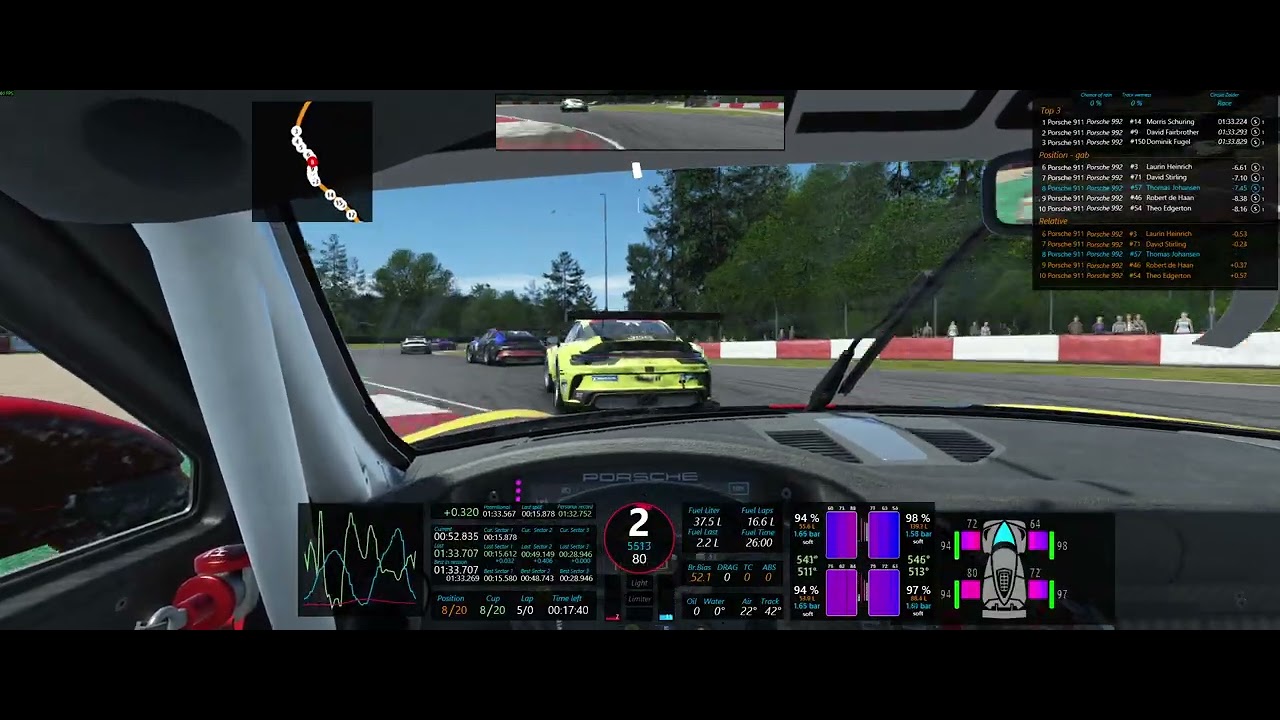 rFactor 2 - Porsche 992 Cup @ Zolder (new released 2024 version)