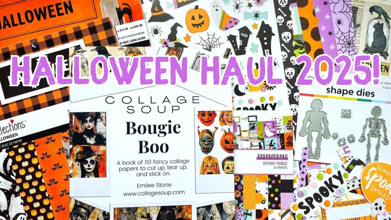 Хэллоуинский улов мастеров 2025 | Scrapbook.com, Michaels и полный коллаж Soup Bougie Boo Flip Th...