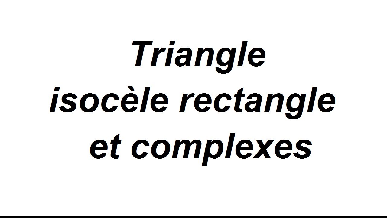 Montrer qu