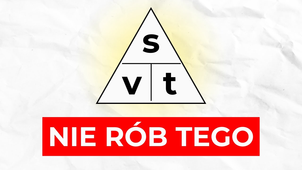 Droga, Prędkość, Czas - Teoria i Zadania