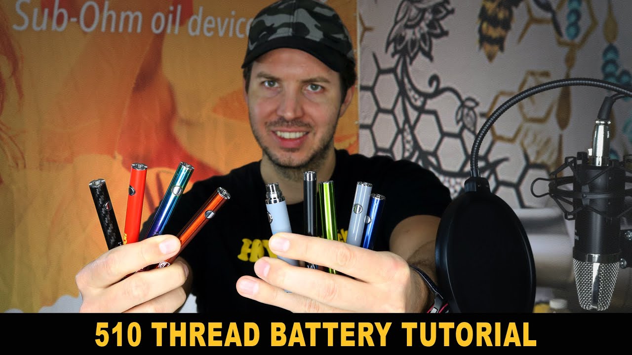 510 Thread Battery Tutorial. Comparison of vape pen style 510 cart batteries all types & features.