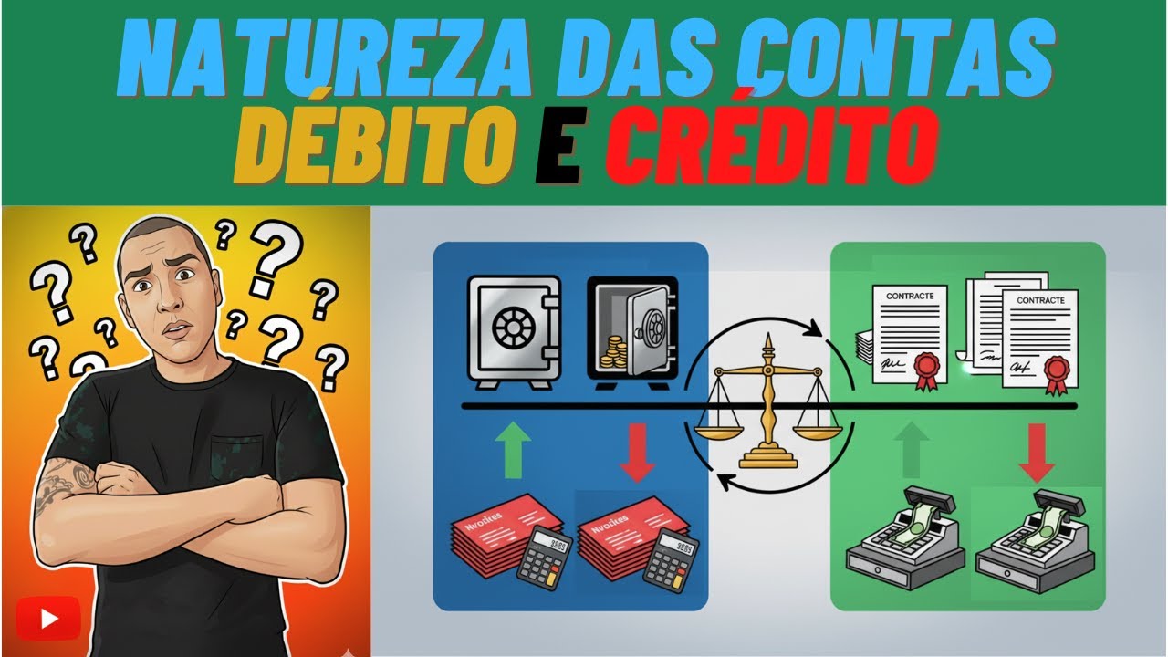 Natureza das Contas: Devedoras x Credoras Desvendadas! Contabilidade Fácil
