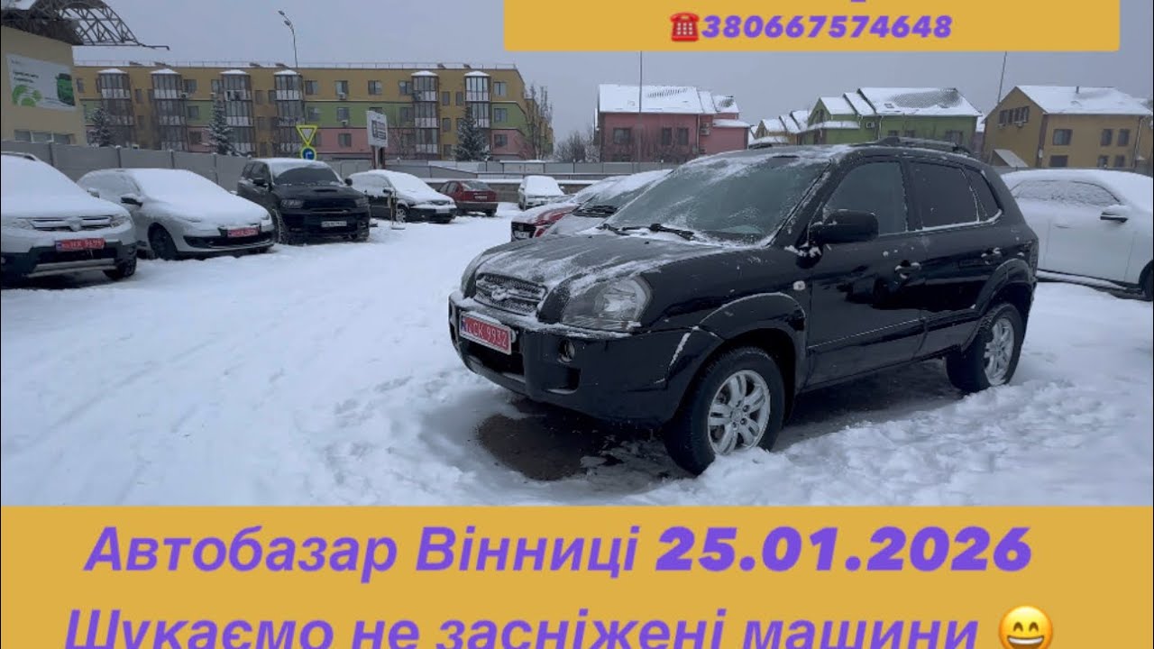 Автобазар у Вінниці у таку завірюху 25.01.2026 .У пошуках чистих автомобілів 