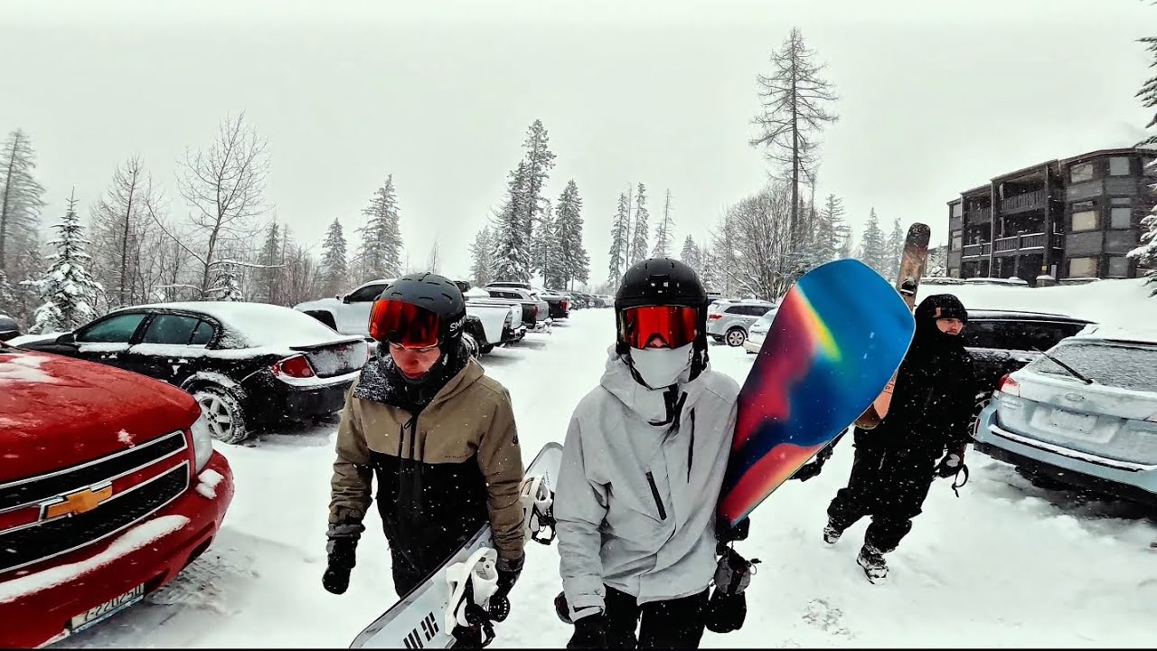 The Day I Finally Snowboard | Whitefish Mountain Resort opening 