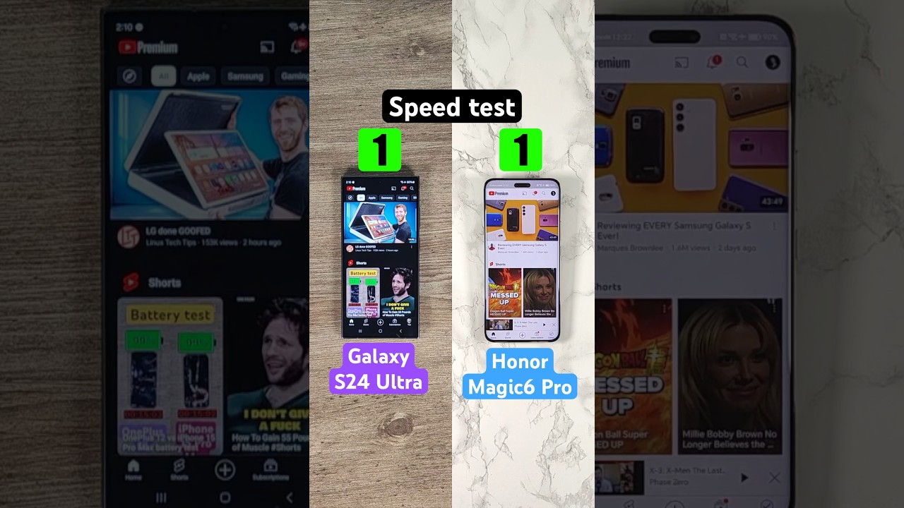 Honor Magic6 Pro vs Galaxy S24 Ultra speed test!