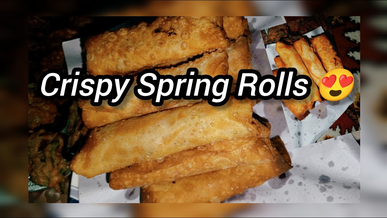 Ghar par Spring Rolls Recipe 😍 | Sheets bhi khud banayi | Crispy & Easy#springrolls#homemadesheets