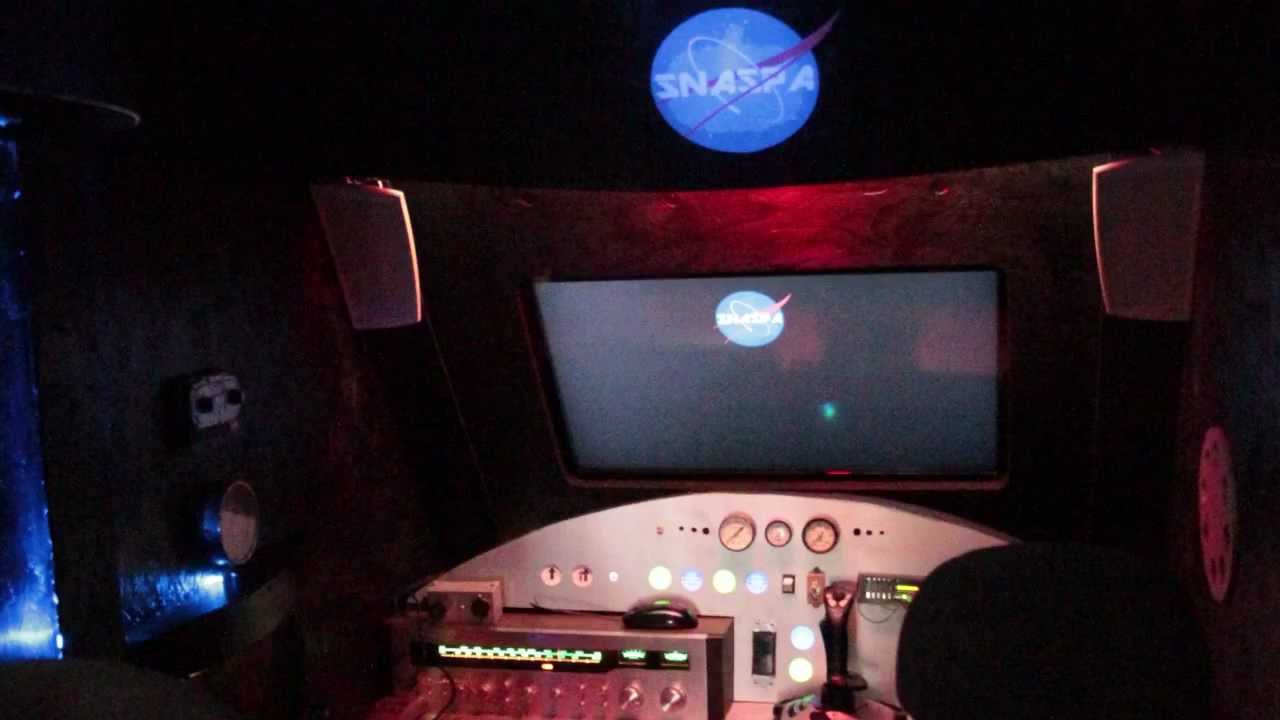 This Halloween, we built a spaceship in our hallway