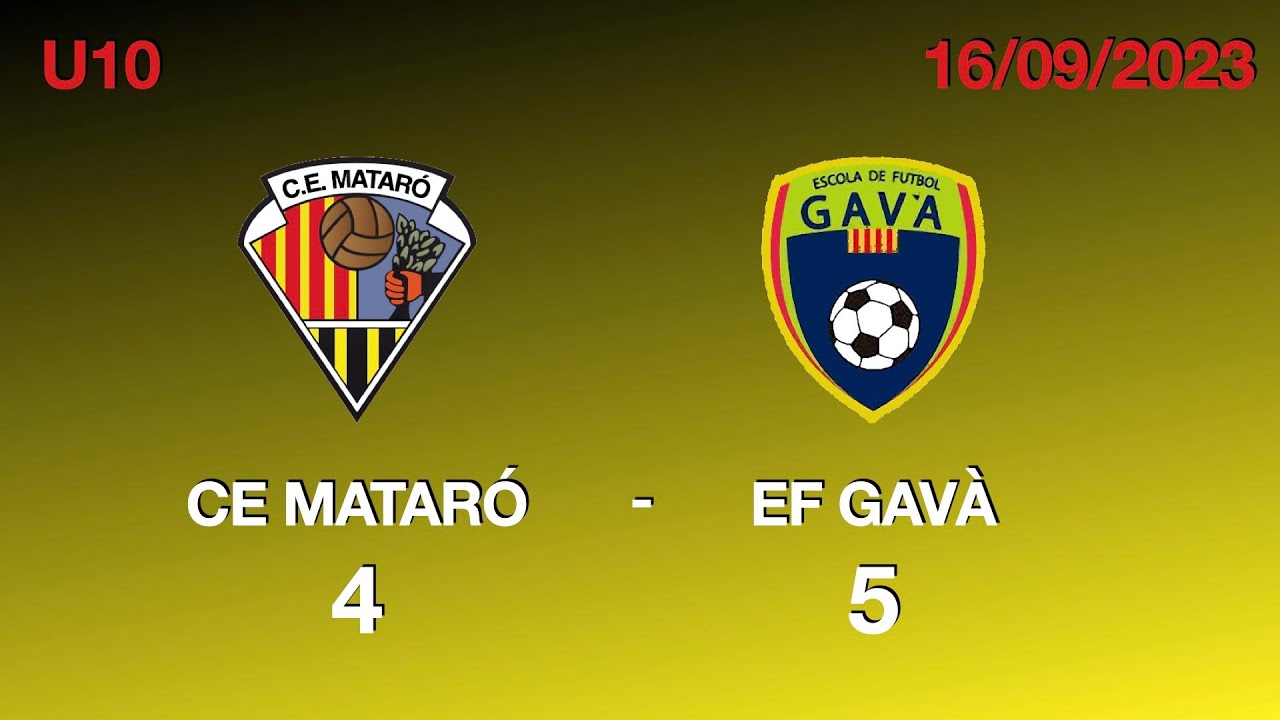 [U10 Pretemporada] CE Mataró 4 - 5 EF Gavà