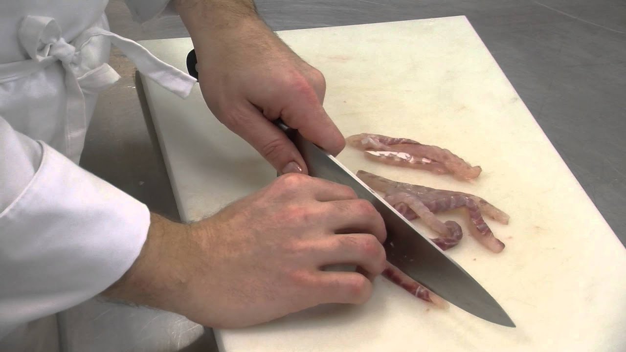 corte a cuchillo de pescado