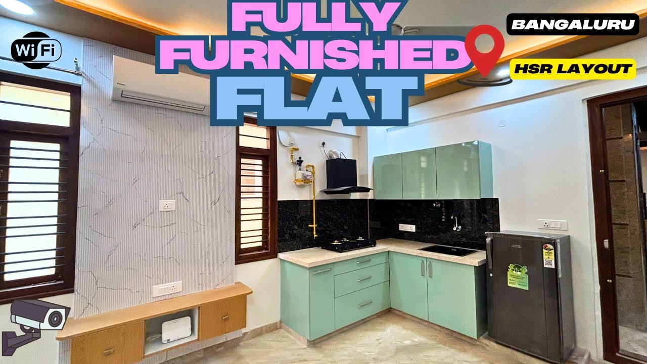 1BHK Flat in HSR Layout Bangalore | Fully Furnished Studio Apartment Tour with Rent Details