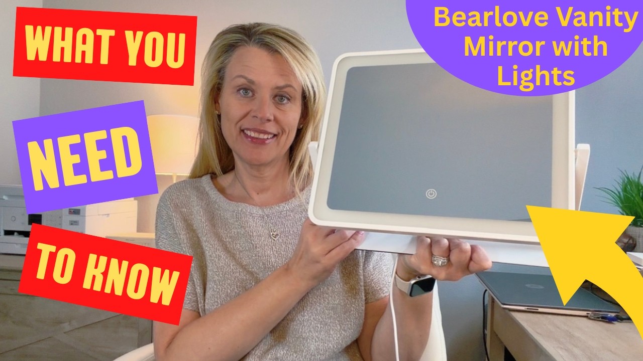 Vanity Makeup Mirror with 3-Color Lighting, Smart Touch, Dimmable, 360° Rotation - Honest Review