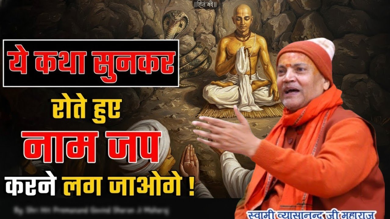 ऐसी कथा जो भीतर तक हिला दे । नाम जप अपने आप होगा | Vyasanand Baba pravachan। Santmat Satsang