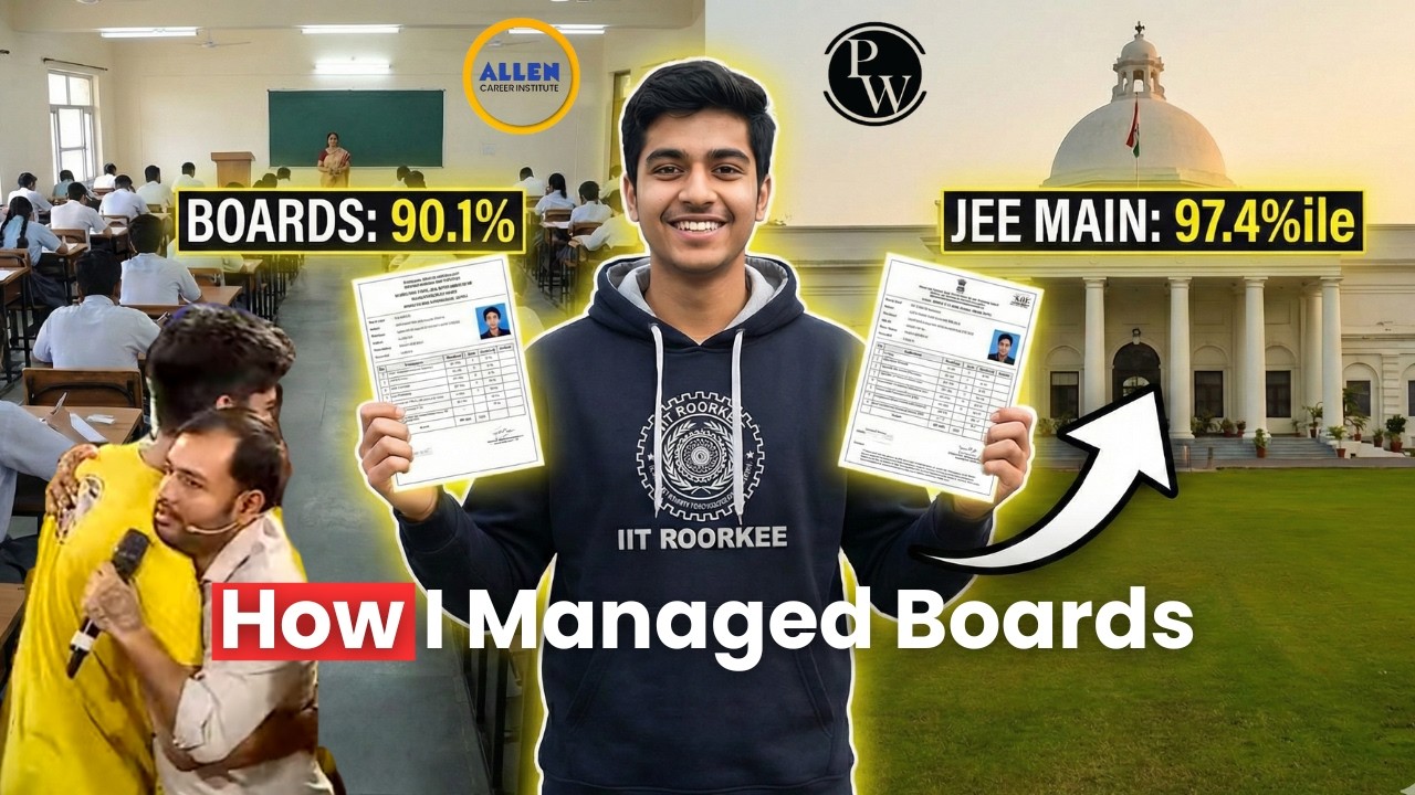 90.1% in Boards + 97.4%ile in JEE: How I Hacked the System for IIT Roorkee! 🚀
