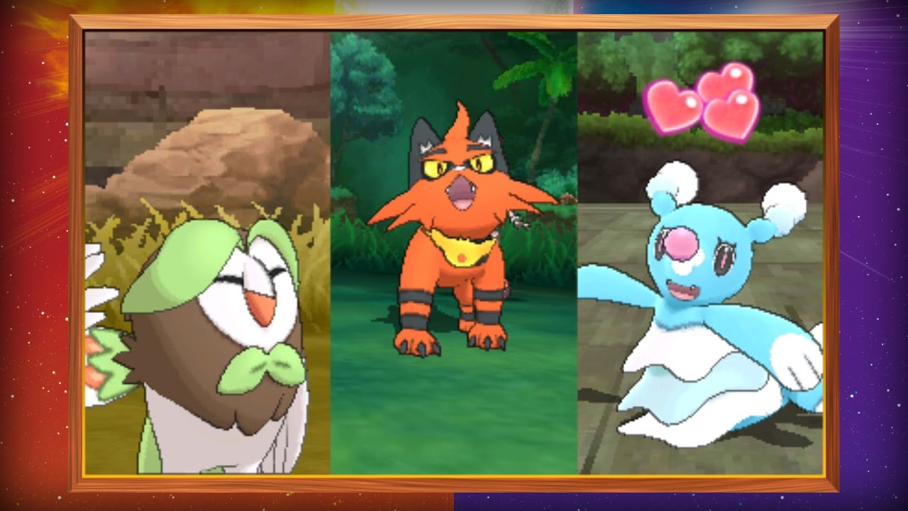 Evolved Forms of the Starter Pokémon Revealed in Pokémon Sun and Pokémon Moon!