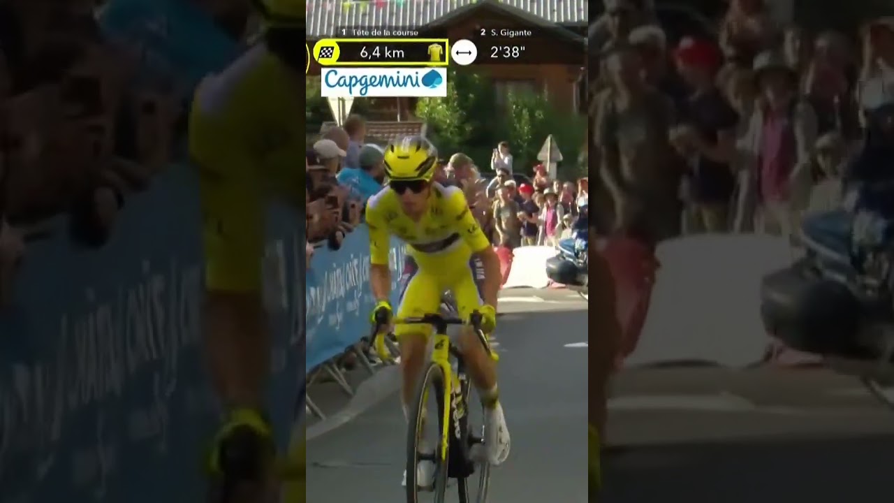 The yellow jersey attacks! 😱 With just under 6.5km to go, Pauline Ferrand-Pr&eacute;vot goes clear!