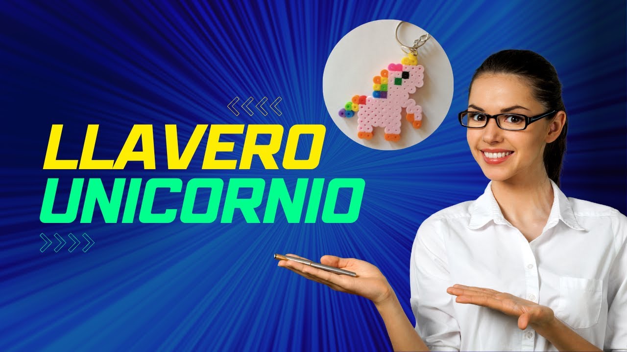 ✅DIY COMO HACER LLAVERO UNICORNIO / HAMA BEADS