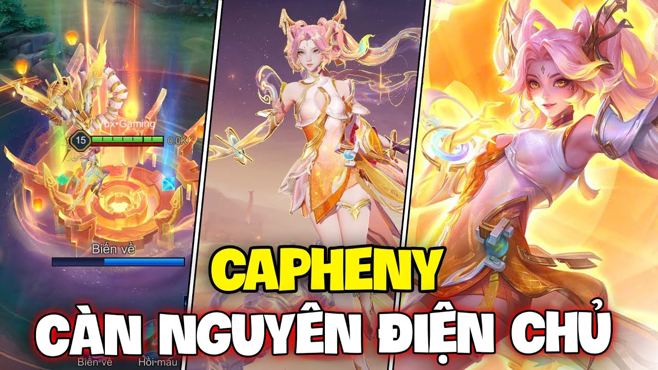 VUX MỘT NGÀY LEO RANK VỚI SKIN CAPHENY CÀN NGUYÊN ĐIỆN CHỦ BẬC ẤT TỴ ĐẸP NHẤT LIÊN QUÂN MOBILE