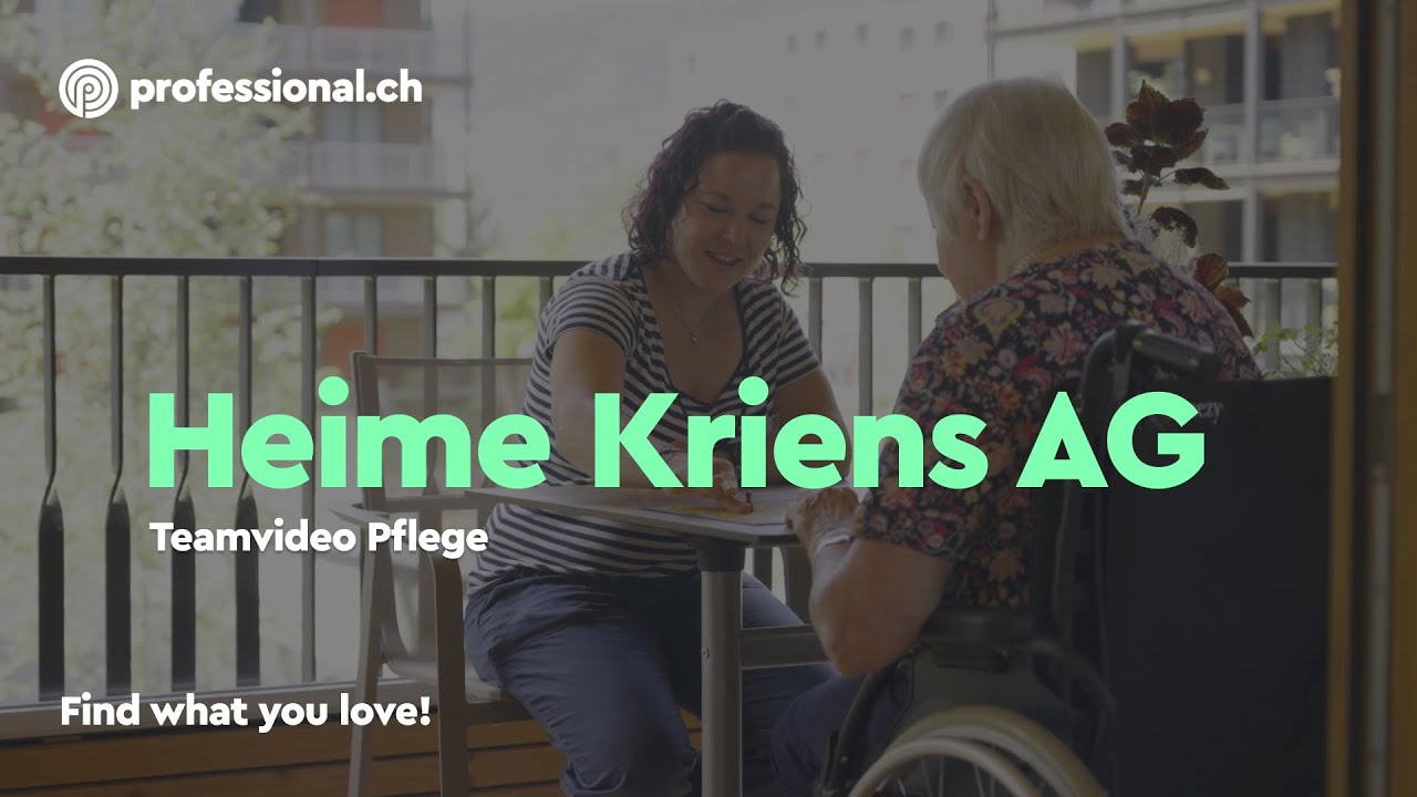 Ein Einblick in den Bereich Pflege in der Heime Kriens AG | professional.ch