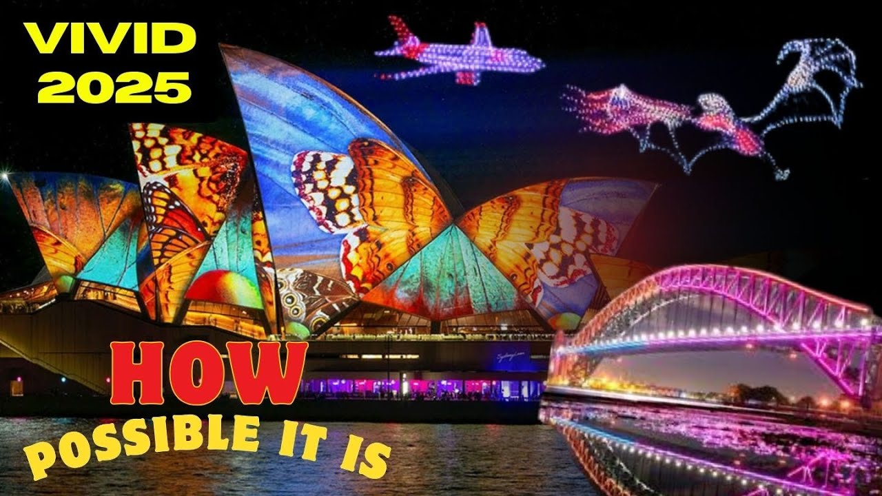Vivid Sydney 2025 FULL Light show  | Opera House + Harbour Bridge Nights Tour