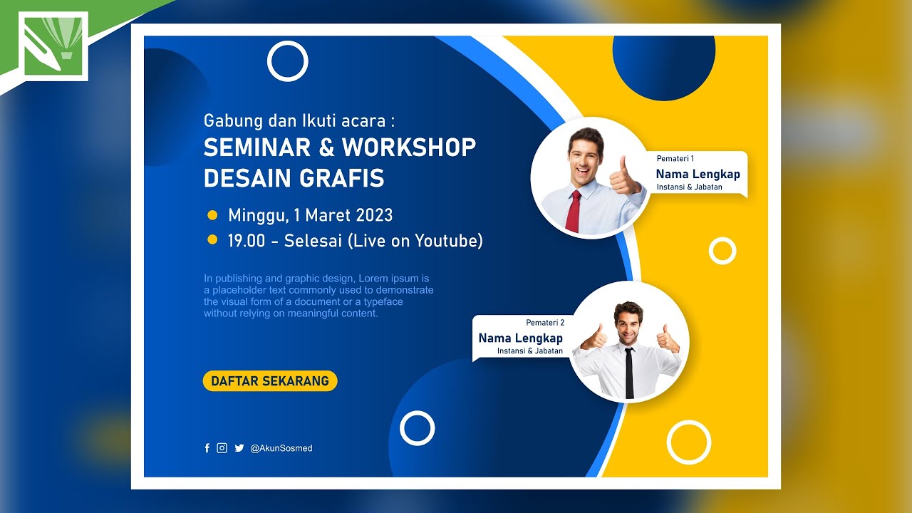 [LENGKAP] Tutorial Desain PAMFLET - Cara Bikin FLYER POSTER Sendiri Mudah di CorelDRAW X7