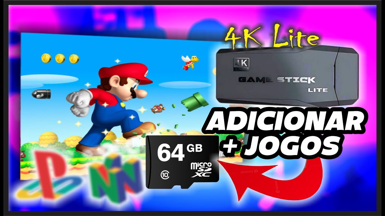 Como Adicionar JOGOS no Game Stick 4K LITE sem Instalar Nenhum PROGRAMA - Rápido e Fácil !