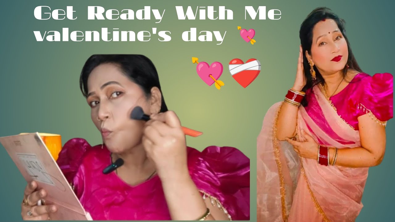 Get Ready With Me Valentine's Day 💘💘 मेरे साथ वैलेंटाइन डे के लिए तैयार हो जाओ❤️‍🩹❤️‍🩹