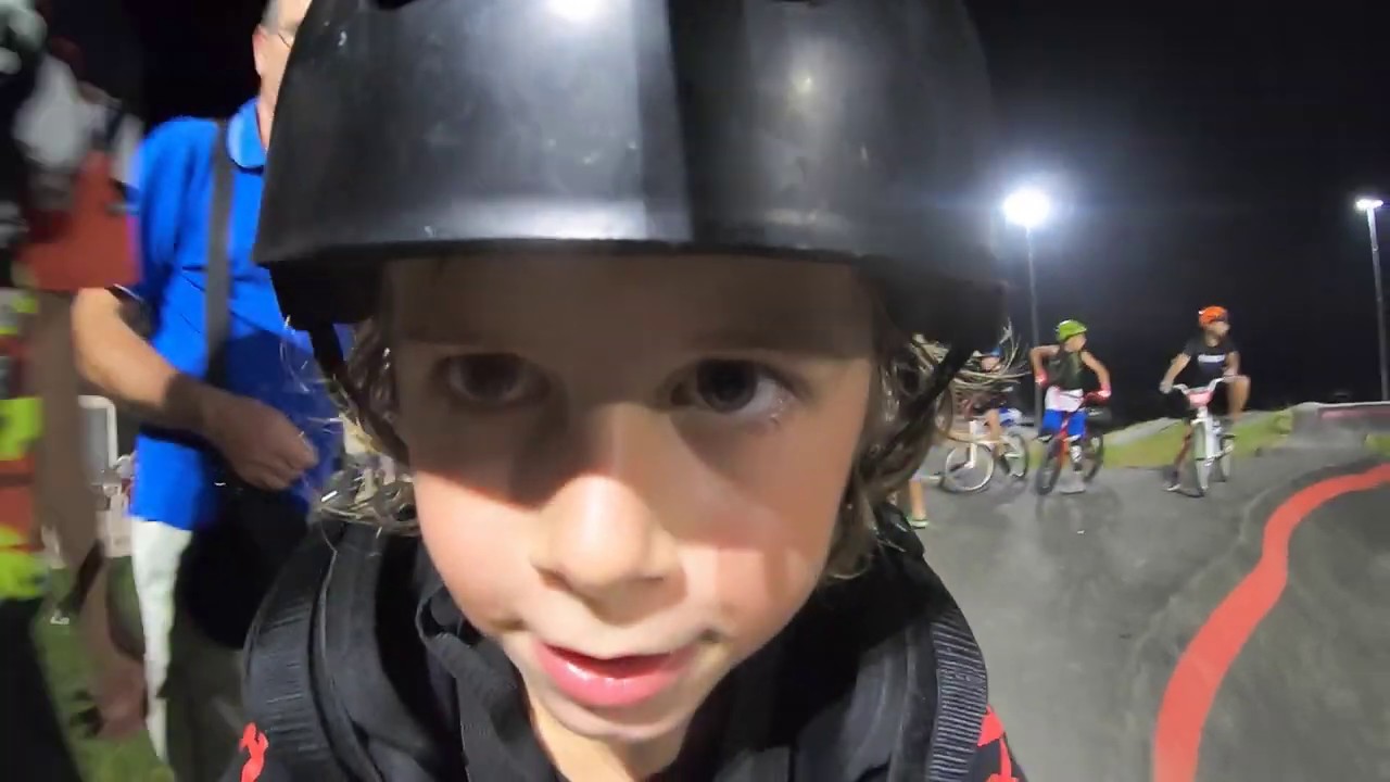 First Time pumptrack 6 years old child. After skull Gambettola