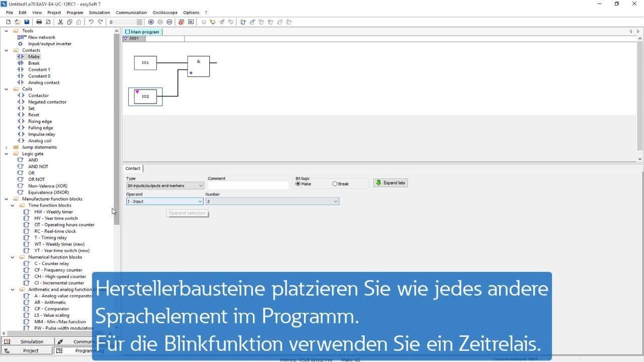 easySoft - Funktionsbausteinplan (FUP)
