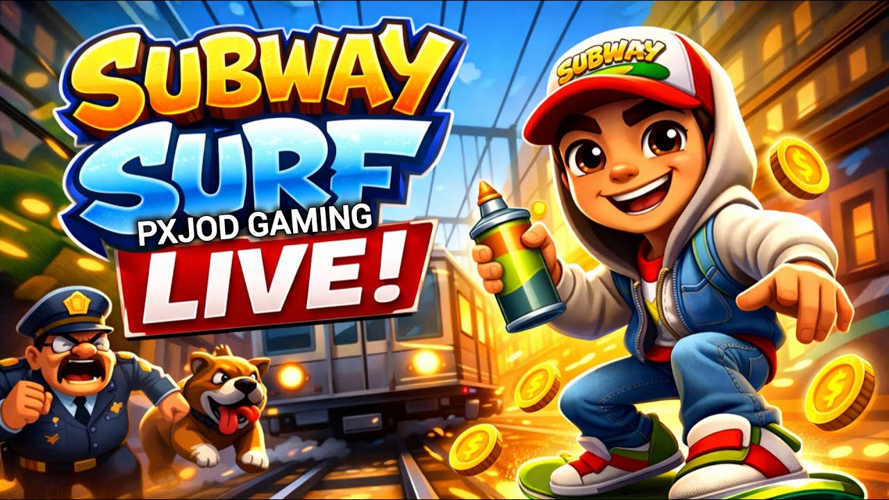 🔴 Прямая трансляция Subway Surfers: мировой рекорд по сбору 100 000 монет #subwagsurferslive