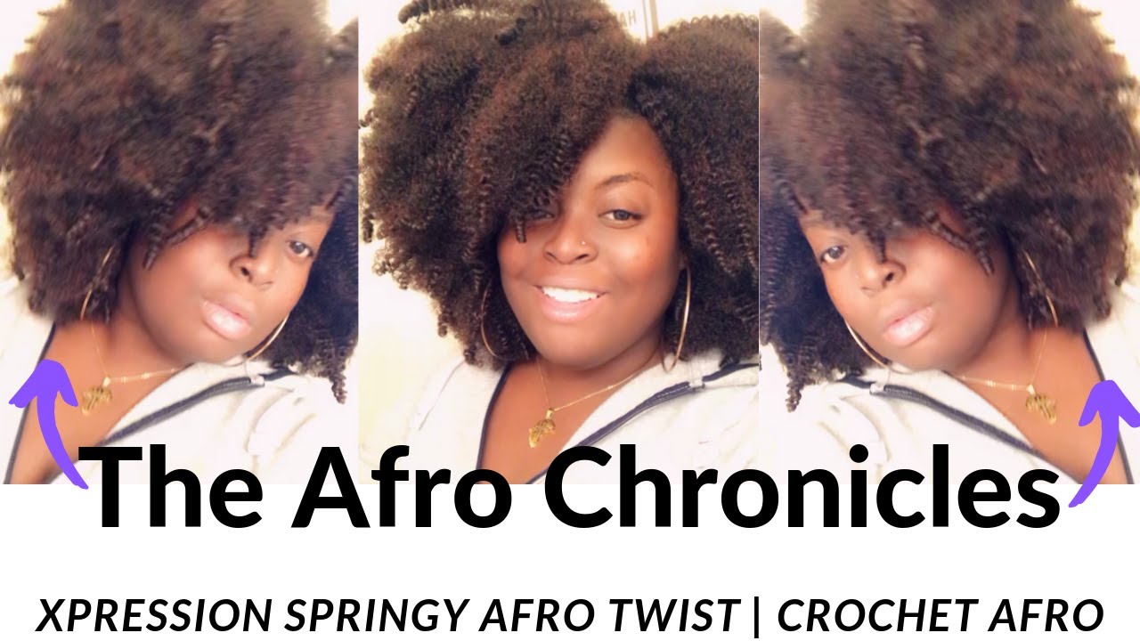 XPRESSION SPRINGY AFRO TWIST | CROCHET AFRO | NO LEAVE OUT
