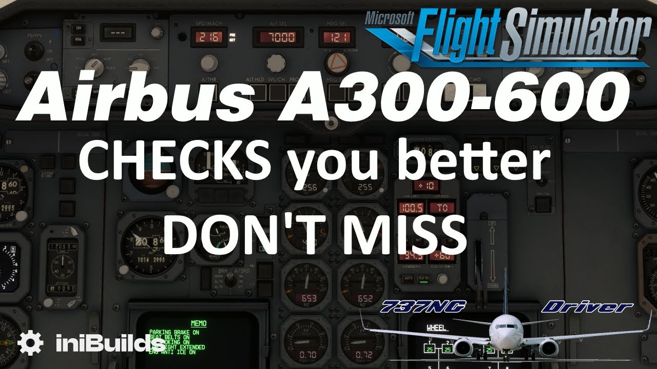 iniBuilds A300-600 Essential Preflight Checks and Maintenance Options Explained | Real Airbus Pilot