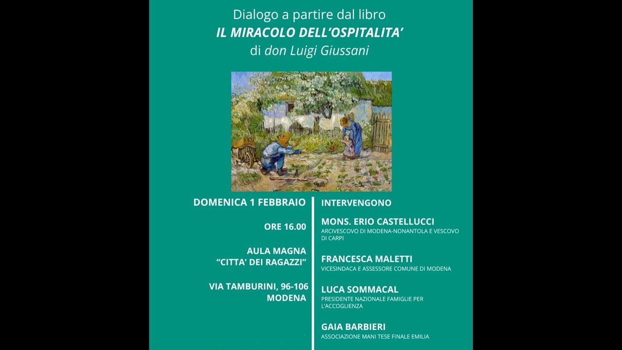 Il Miracolo dell’Ospitalità di don Luigi Giussani, Famiglie per l'accoglienza; Mani Tese Finale