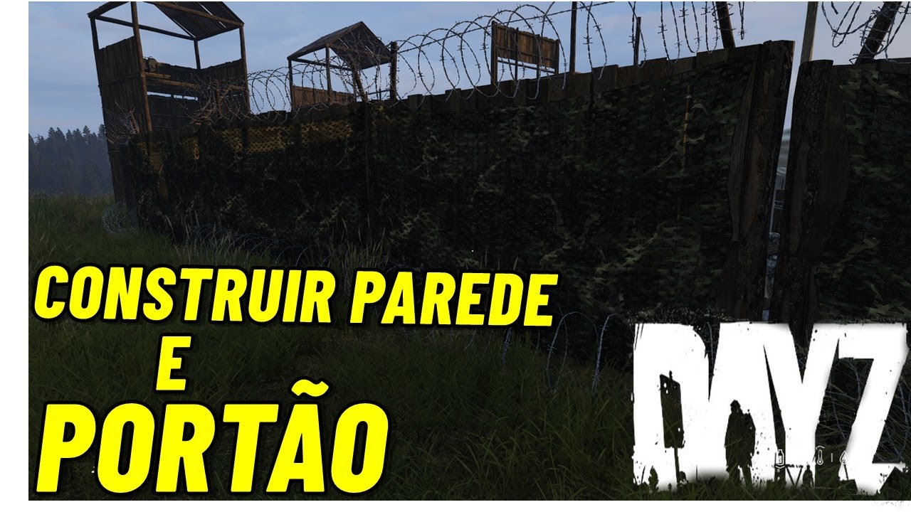 COMO CONSTRUIR PAREDE E PORTÃO VANILLA - DAYZ  🔴[4K60]