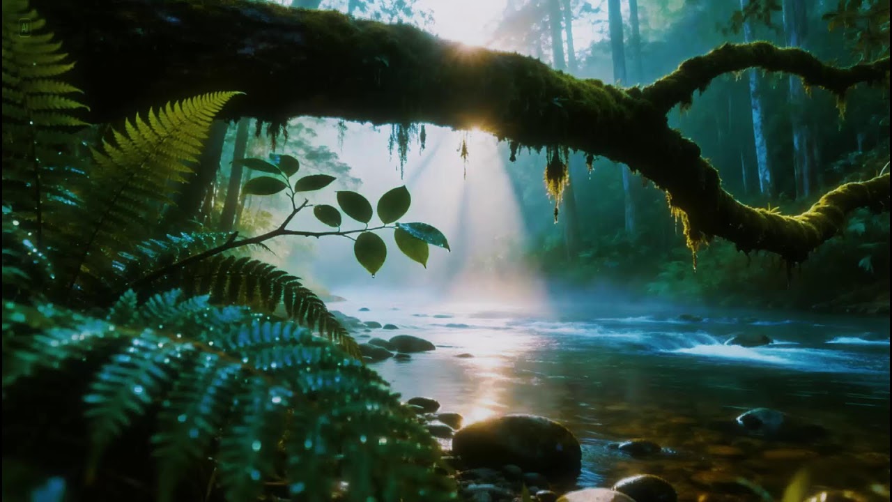 Forest Ambience | Birds Singing & Beautiful Stream Sounds for Peaceful Sleep,Deep Rest,Medicine ASMR