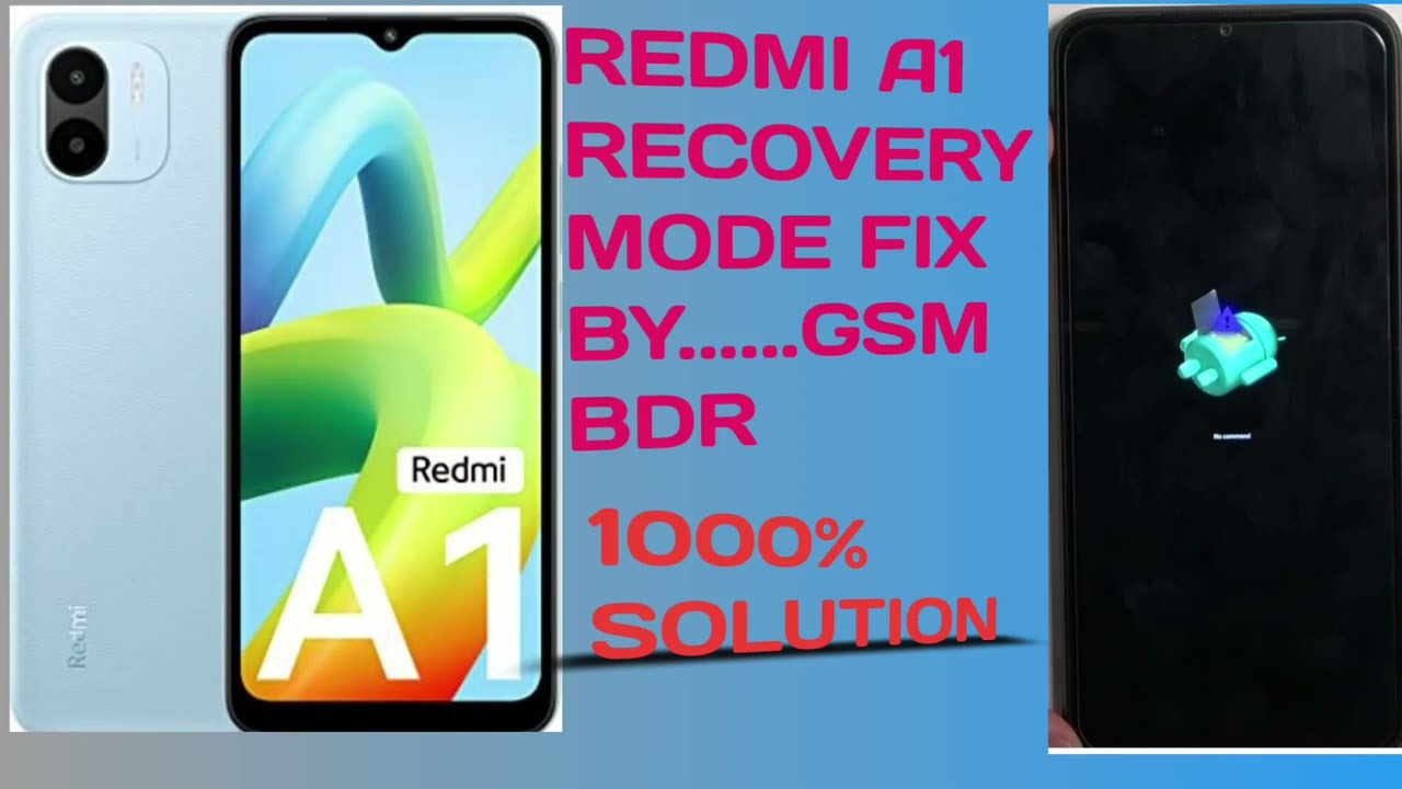 redmi a1 recovery mode, No Command fix 💯% (GSM BDR) #viralvideo